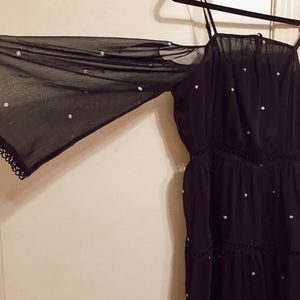 Aqua Dark Blue Dress